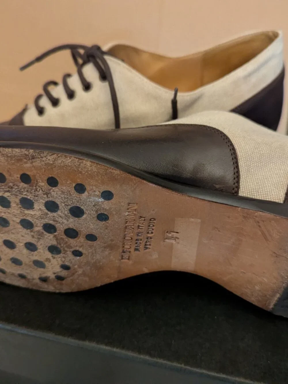 EMPORIO ARMANI Vintage Men's Dress Shoes Size 41 (8.5 to 9)